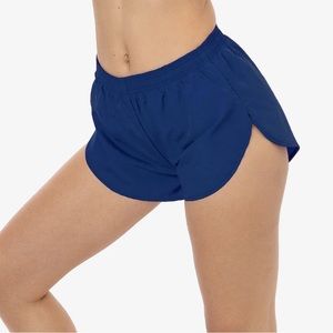 Nylon Taffeta Shorts in Navy by Los Angeles Apparel